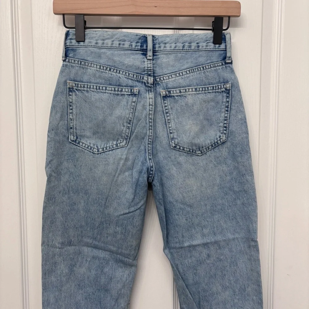 Light Wash Distressed Mom Jeans | Gap Denim Kids 12